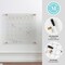 Martha Stewart Grayson Acrylic Dry Erase Wall Calendar w/Dry Erase Mrkr and Mntng Hrdwr, 14in. Sq, Clr w/Gld Prnt BR-AC-3636-GD-CLRGLD-MS - alternate 3